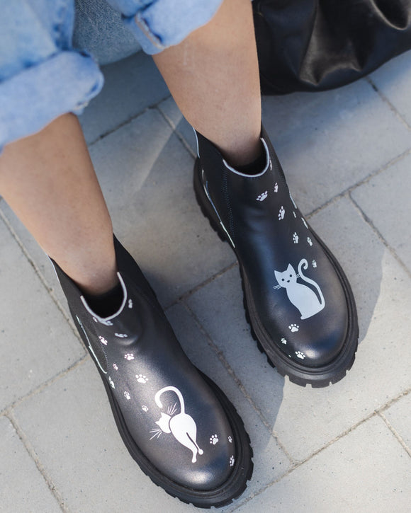 mumka-Calzado-mujer-Botas Chelsea Catwalk Black